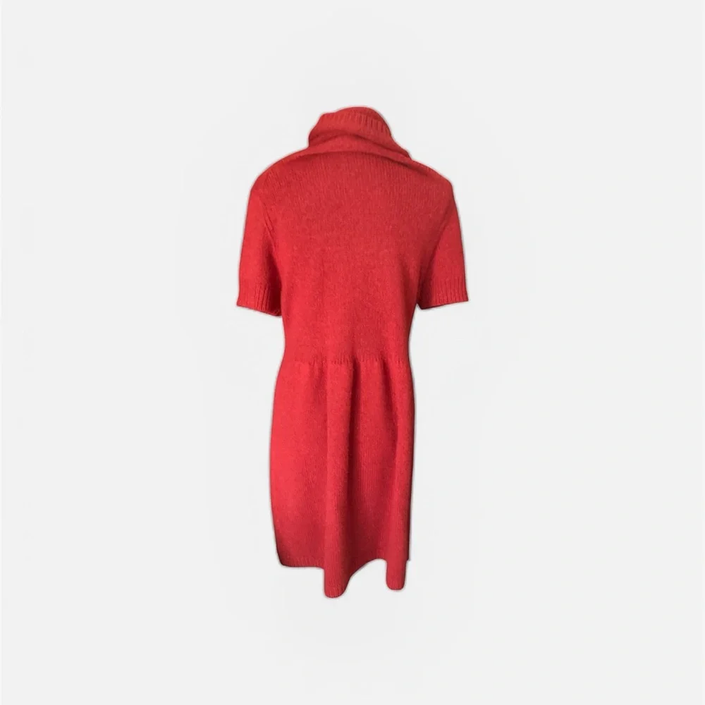 Banana Republic Retro Red Knit Sweater Dress -VTG - Picture 2 of 6